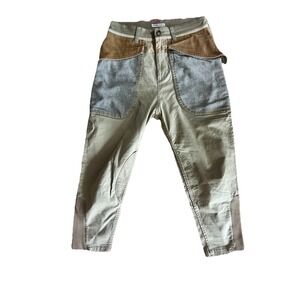 Tsumori Chisato Stunning Corduroy & Cotton Cropped High Waist Pants -  Size 3‎